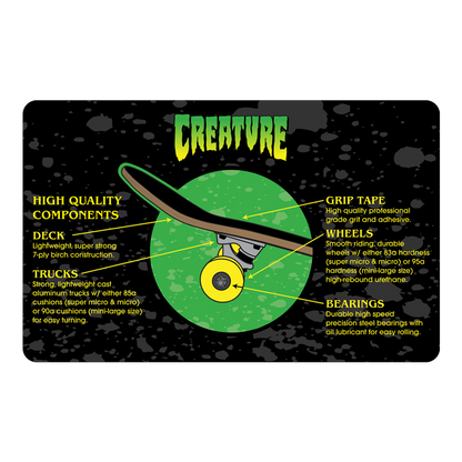 CREATURE LOGO FULL COMPLETE GREEN - 8.0"