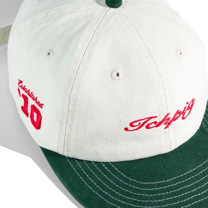 ICHPIG LEGACY 6 PANEL HAT OFF WHITE/FOREST