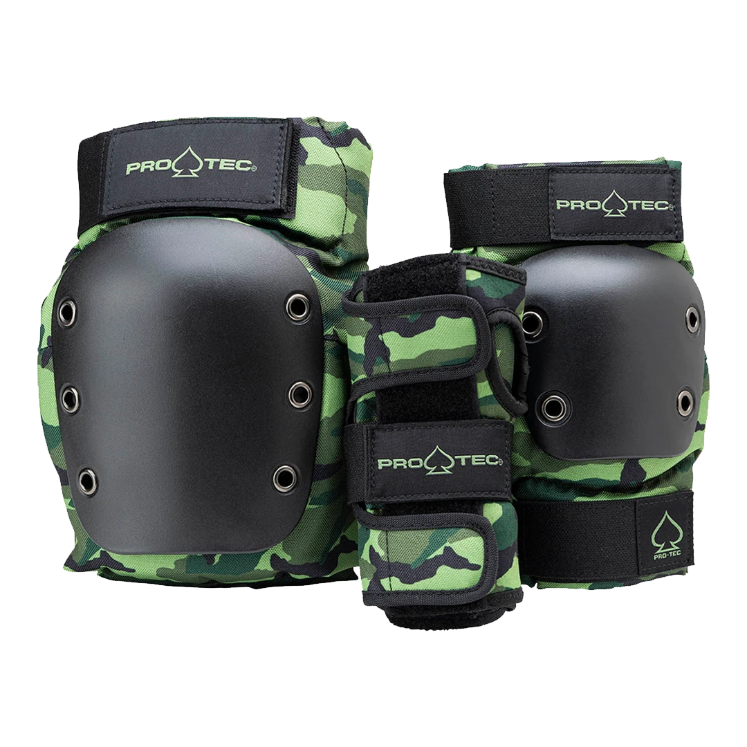 PROTEC STREET JUNIOR 3 PACK PADS CAMO