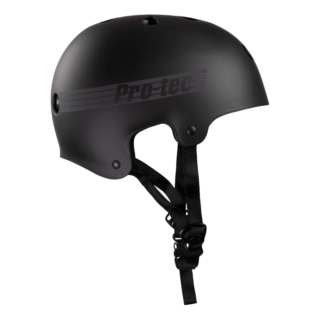 PROTEC OLD SCHOOL BUCKY HELMET - MATTE BLACK/REFLECTIVE