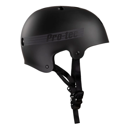 PROTEC OLD SCHOOL BUCKY HELMET - MATTE BLACK/REFLECTIVE