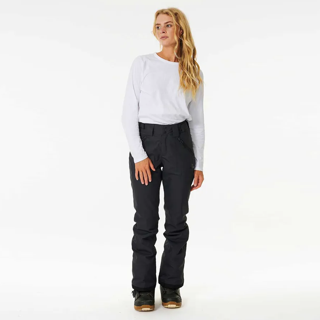 RIP CURL WOMENS RIDER HIGH PANTS BLACK