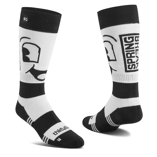 THIRTYTWO SPRING BREAK SOCKS WHITE/BLACK