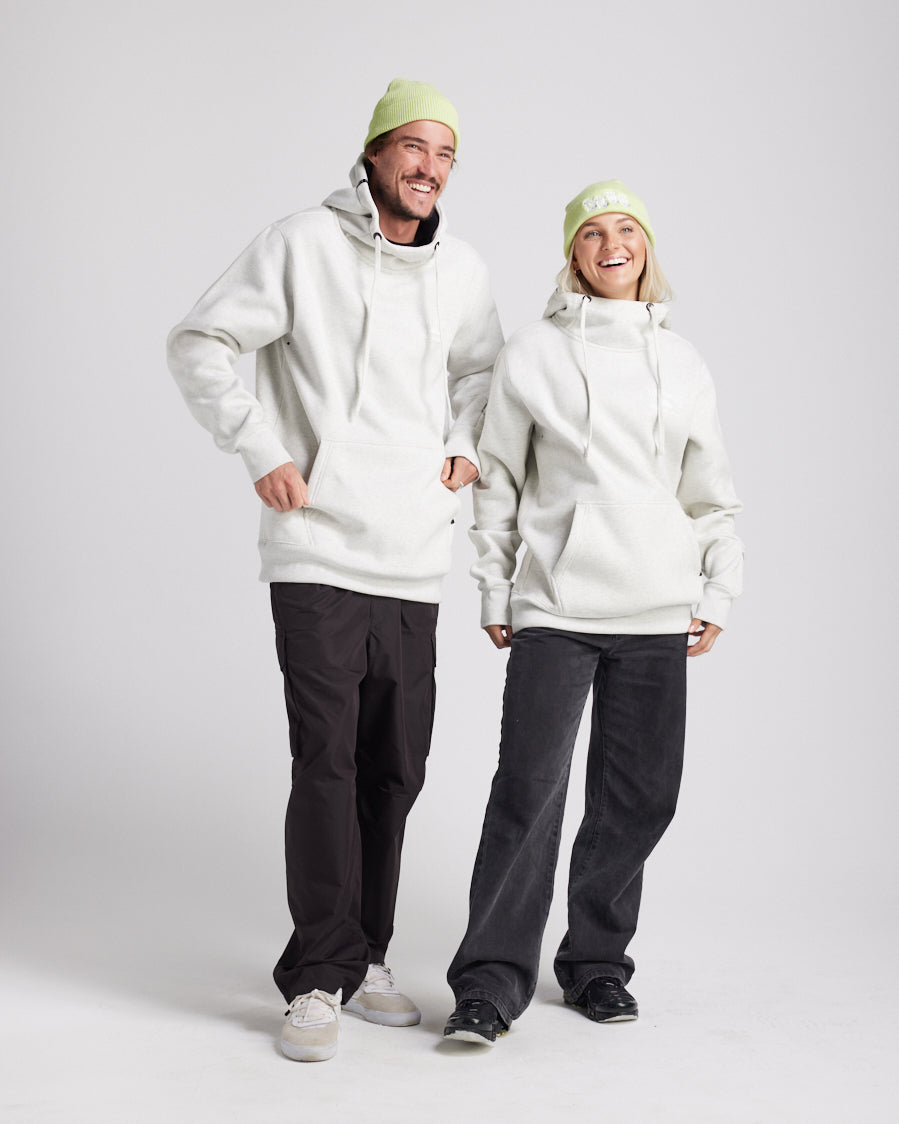 YUKI LOOP SHRED HOODIE SNOW MARLE