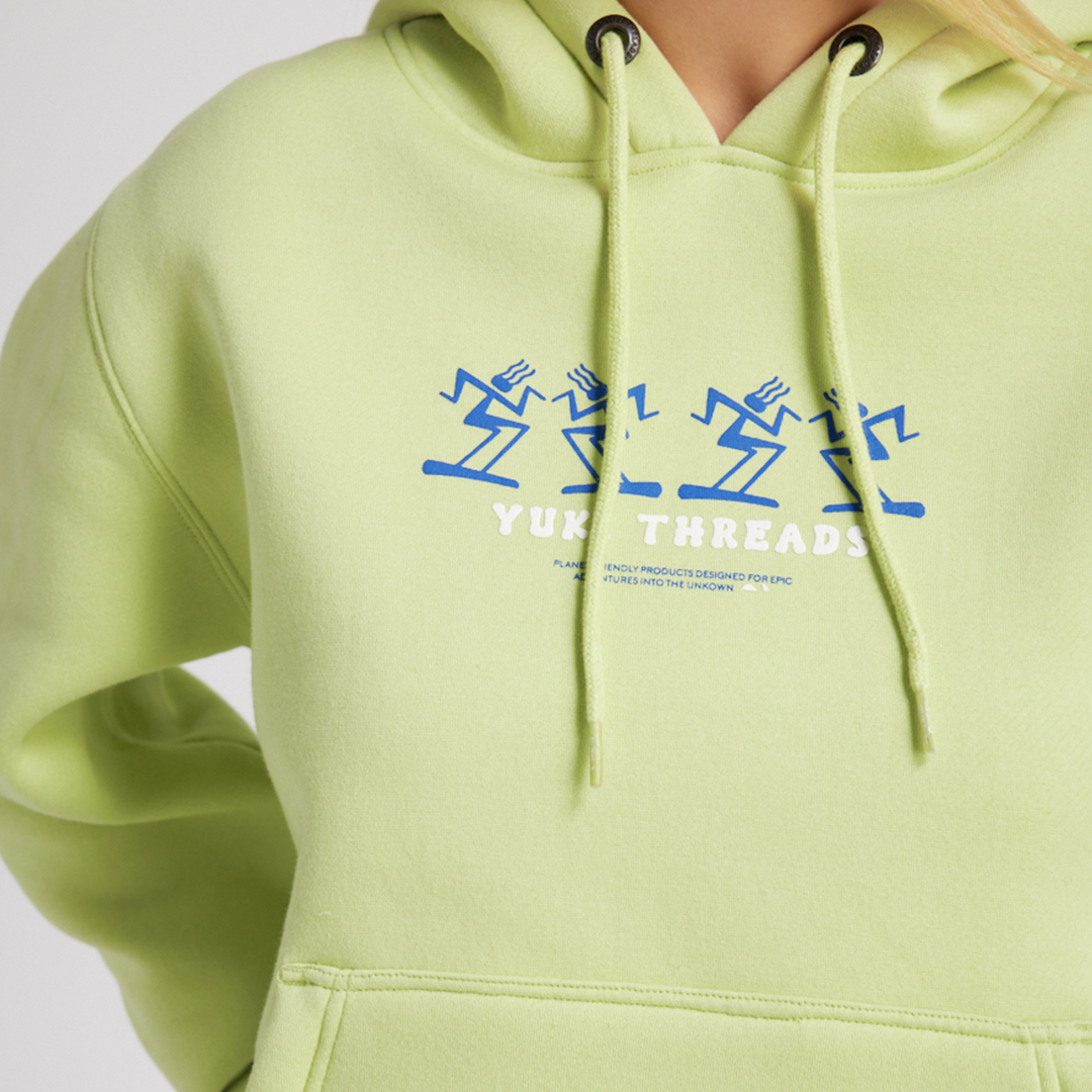 YUKI THREADS BOOGIE HOODIE LIME ZEST