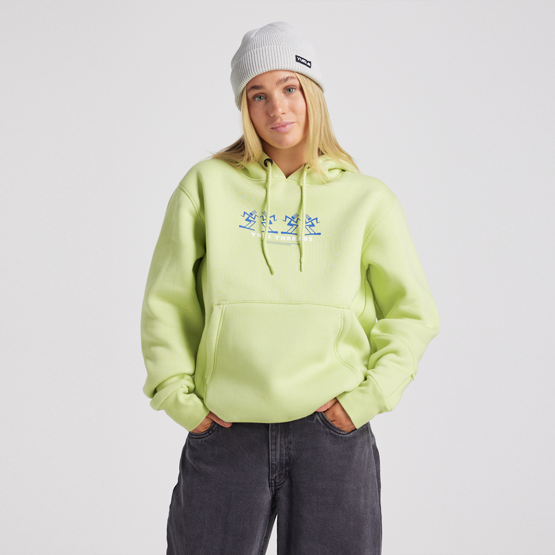 YUKI THREADS BOOGIE HOODIE LIME ZEST