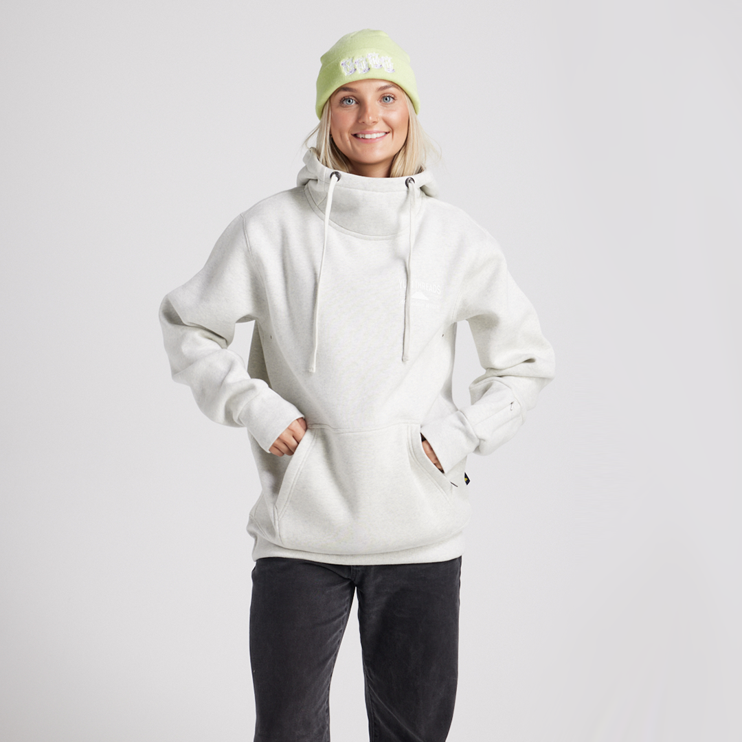 YUKI LOOP SHRED HOODIE SNOW MARLE