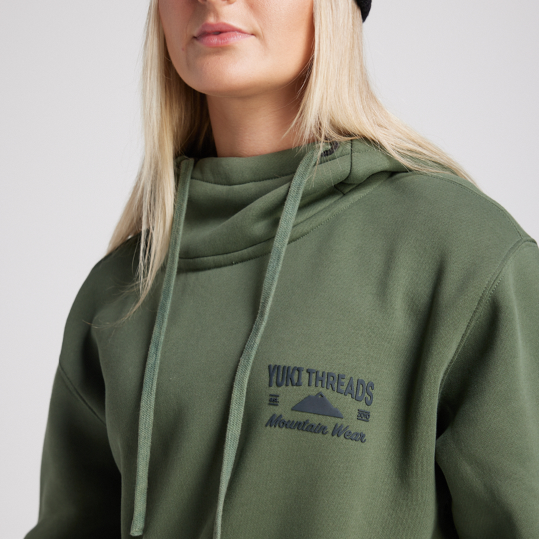 YUKI LOOP SHRED HOODIE THYME