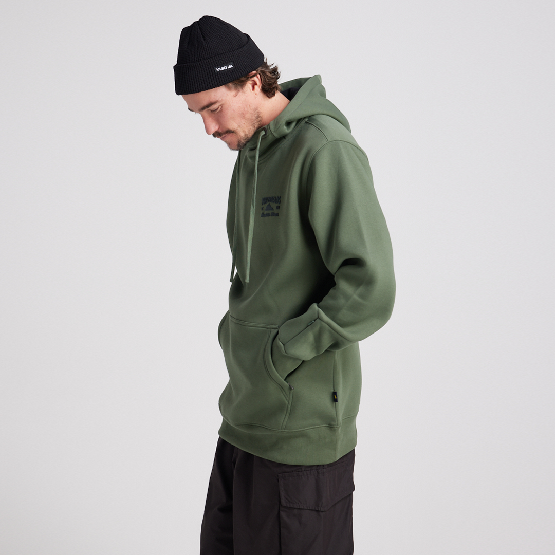 YUKI LOOP SHRED HOODIE THYME