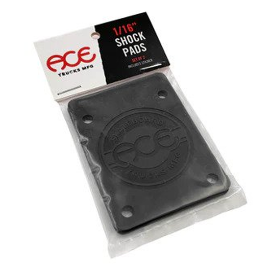 ACE SHOCK  PAD RISERS BLACK - 1/16"