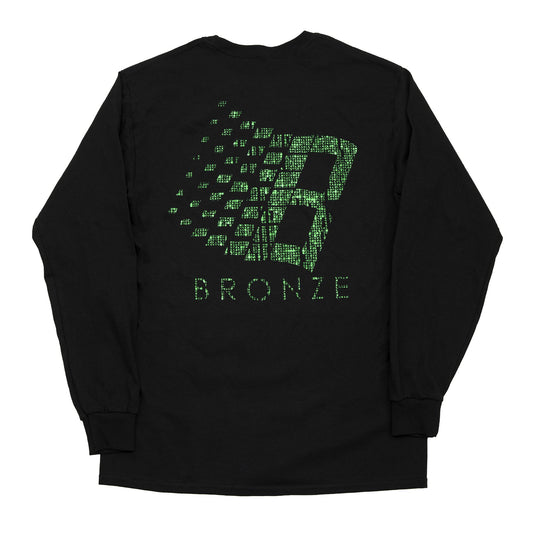 BRONZE BINARY L/S TEE BLACK