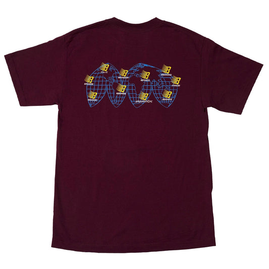 BRONZE INTERNATIONAL TEE BURGUNDY