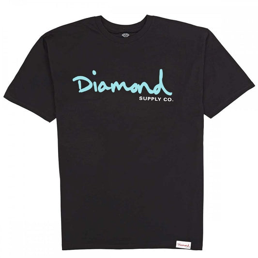 DIAMOND SUPPLY CO OG SCRIPT TEE - BLACK